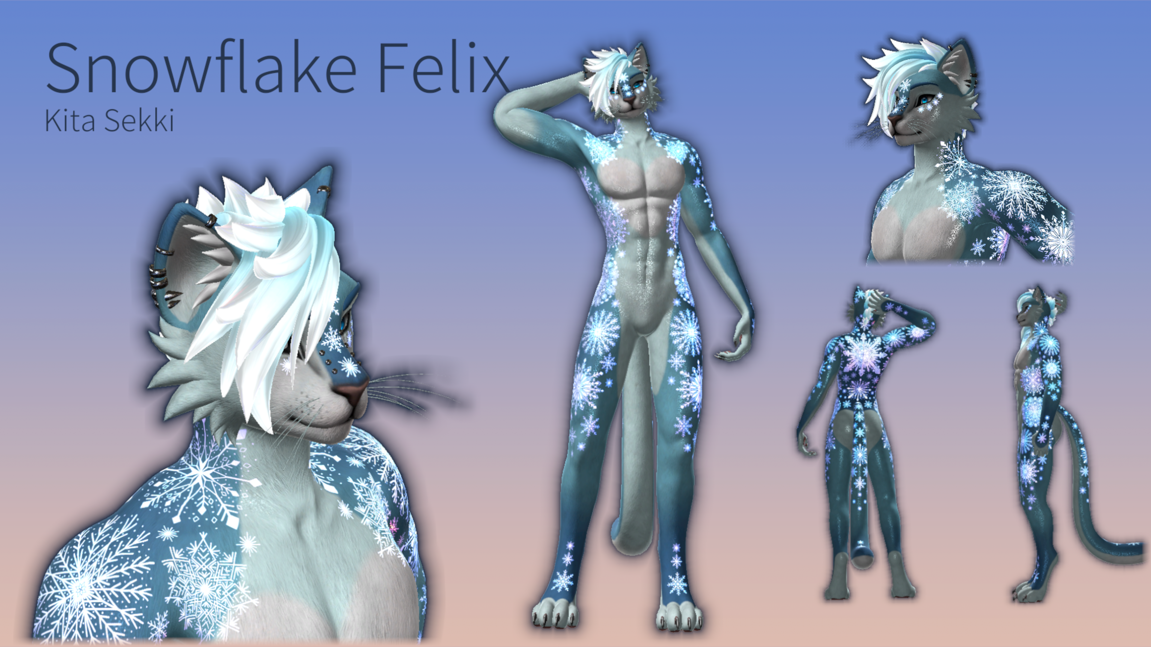 Snowflake Felix - Foxipaws Texture