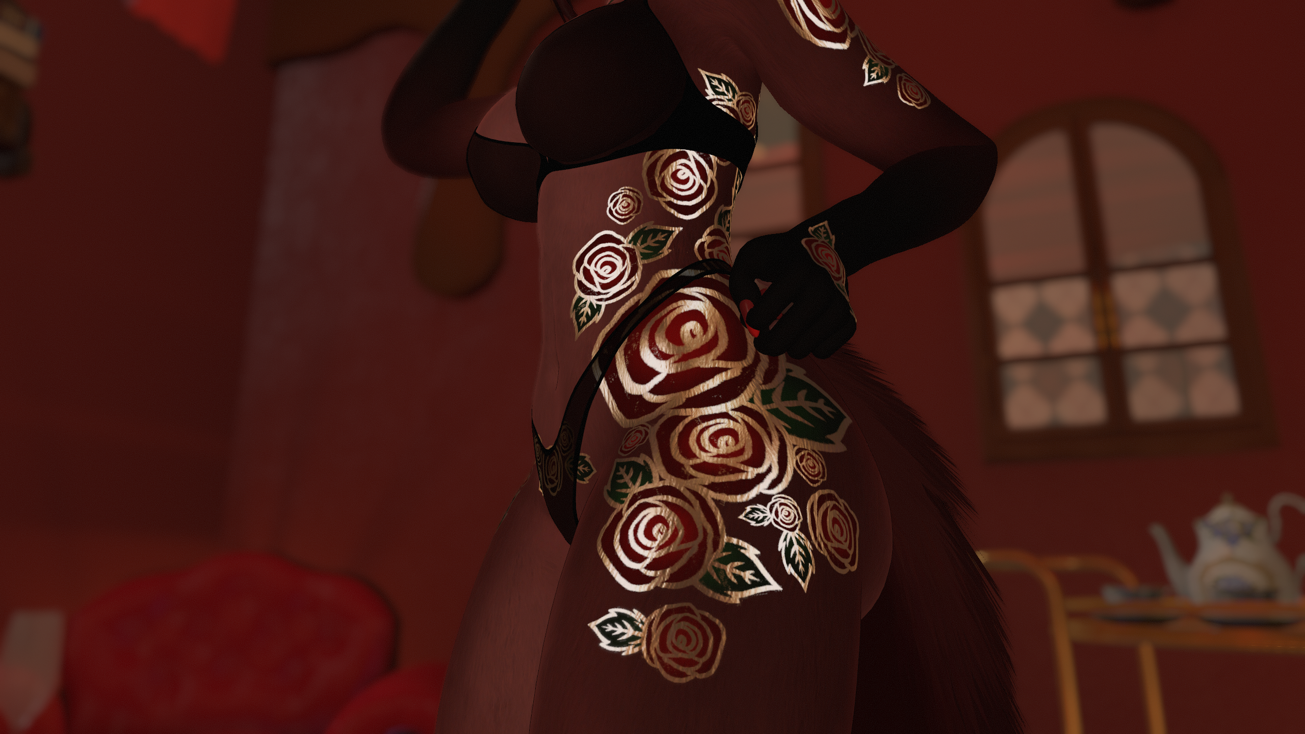 Gothic Rose Aurora Texture
