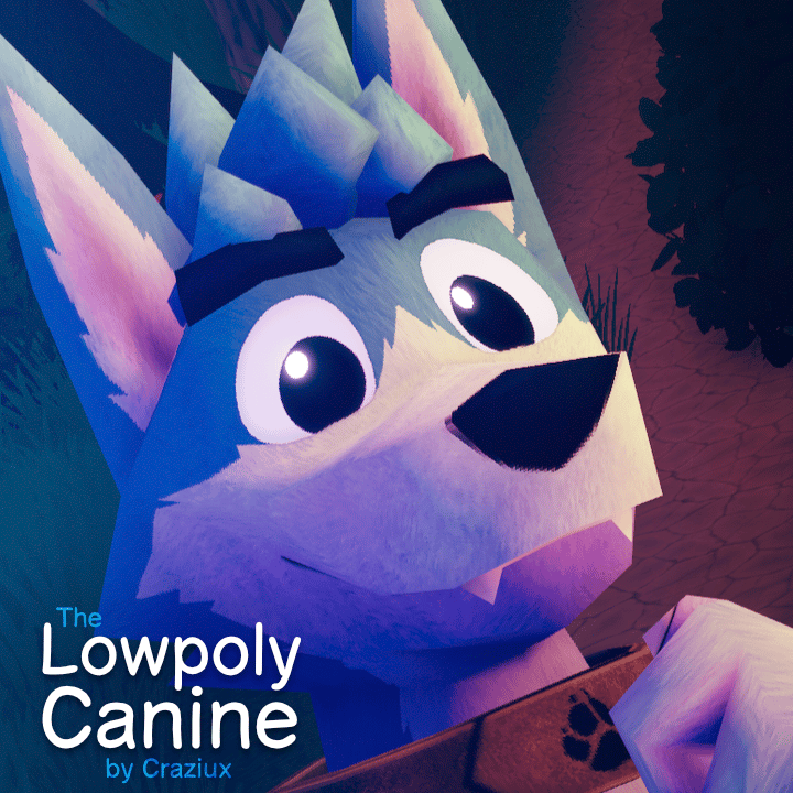 Lowpoly Canine ​​  VRChat Avatar Base