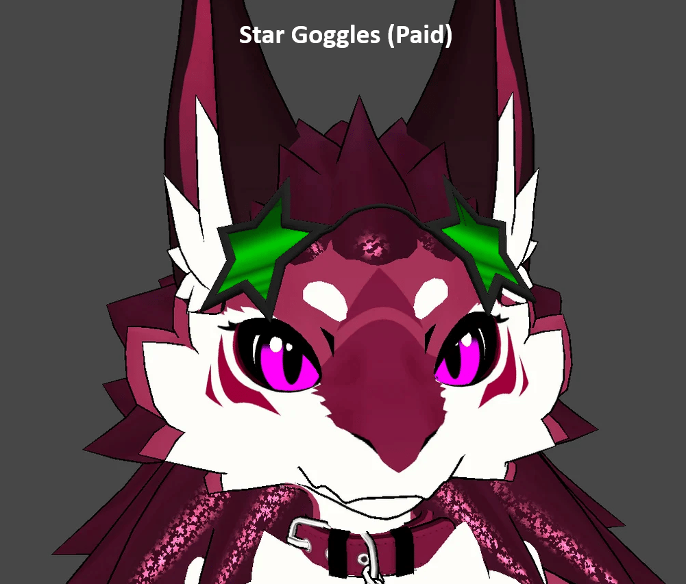Audiolink novabeast goggle material for vrchat (using poiyomi shader)