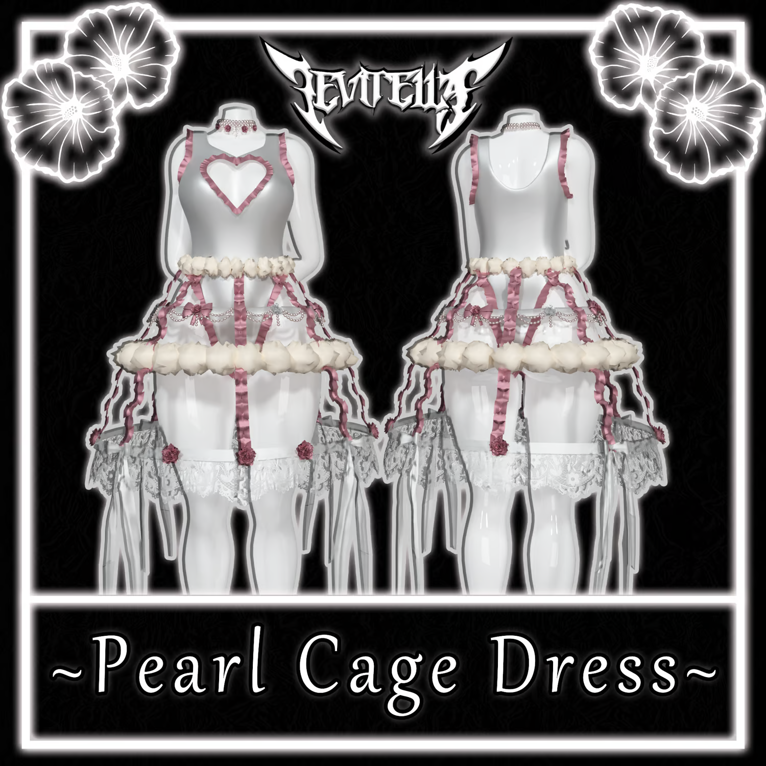 •Pearl Cage Dress•