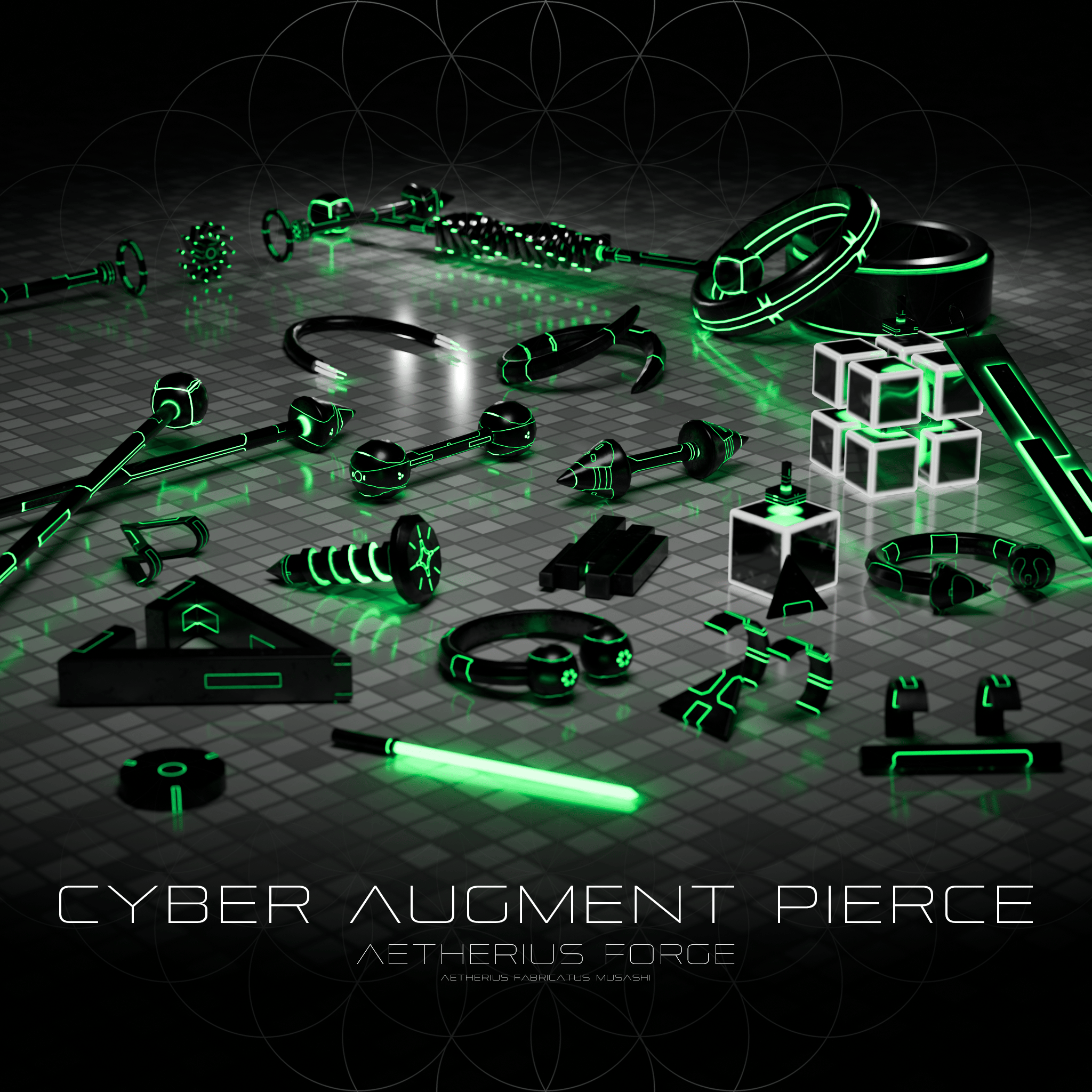 Aetherius Artifact – [【VRChat】 CYBER AUGMENT PIERCE]