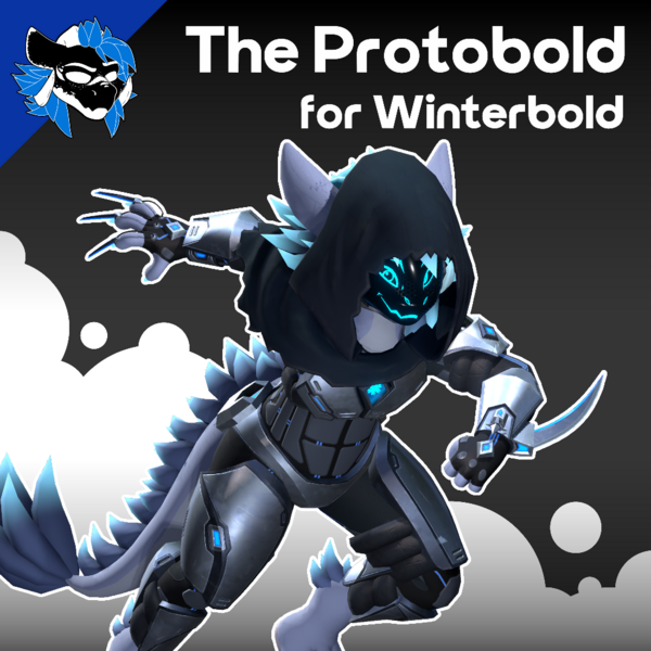 The Protobold - Protogen Kobold Armor and Visor for Winterbold VRChat - ItsGuusy