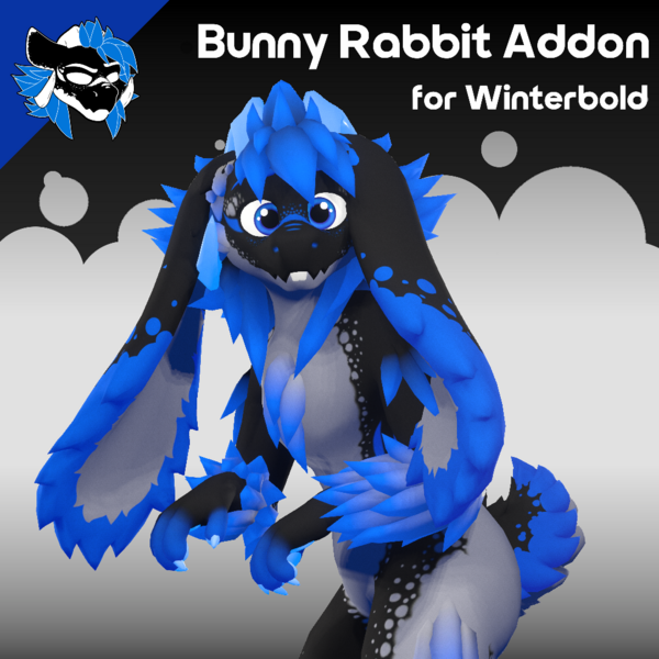 Bunny Rabbit Ears & Tail for Winterbold - VRChat Bunny Avatar Kit - ItsGuusy