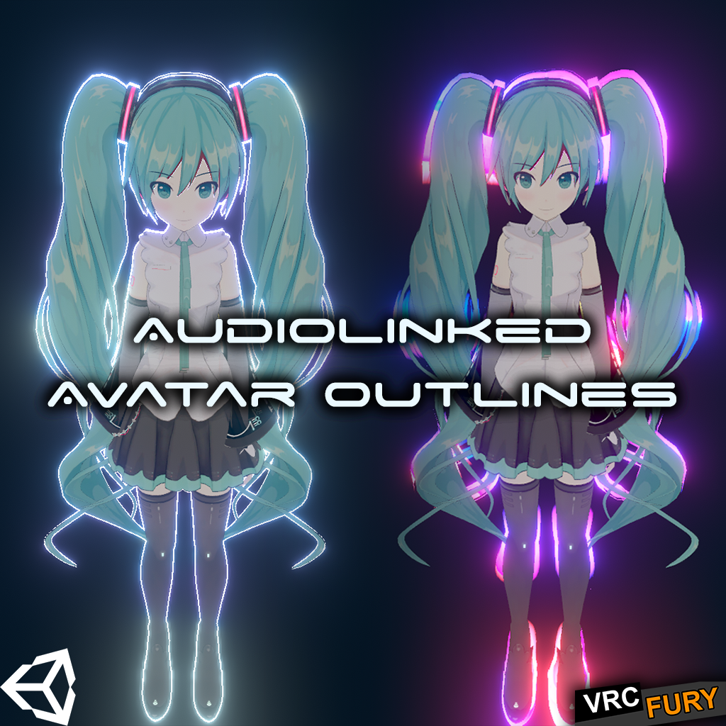 AudioLinked Avatar Outlines: Basic Pack