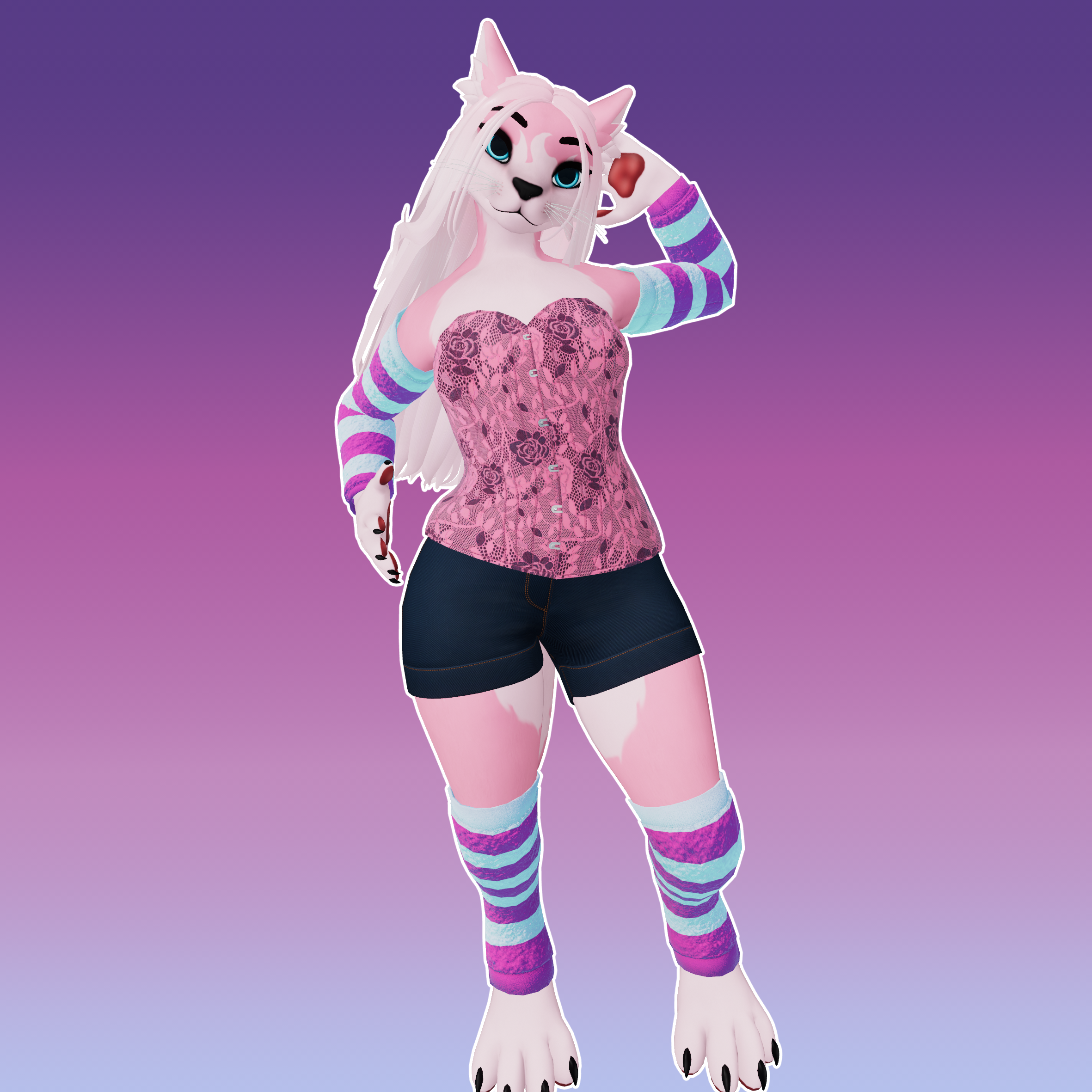 Leg and Arm Warmers - Winterpaw Feline (Free)