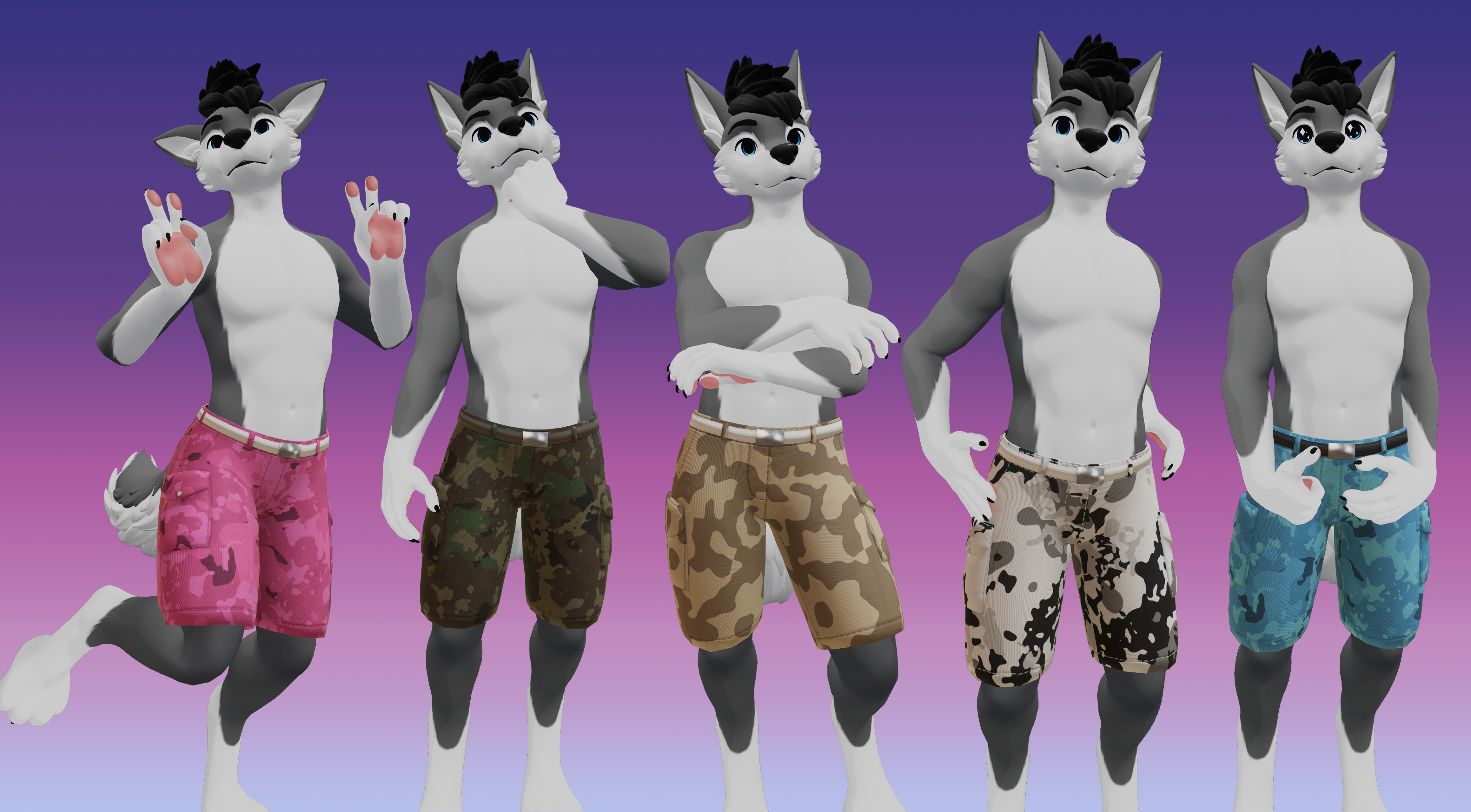 Cargo Shorts - Winterpaw Masccanine
