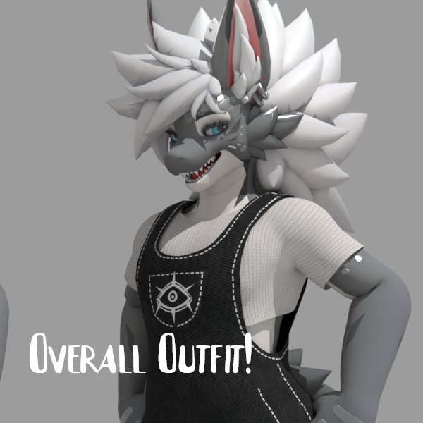 : ̗̀➛ [ Asset ] Ashbeast Overalls Outfit