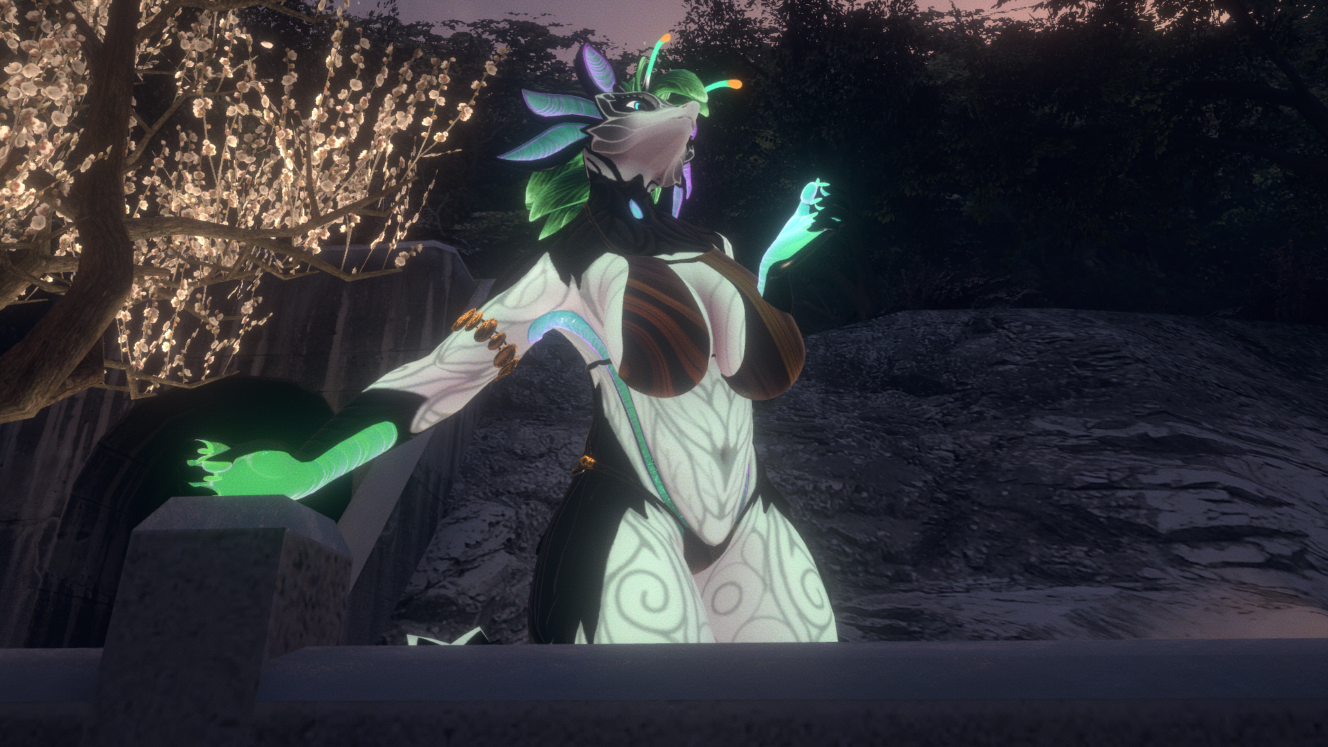 Flora (VRChat Dryad Dragon Avatar Base) PC/Quest