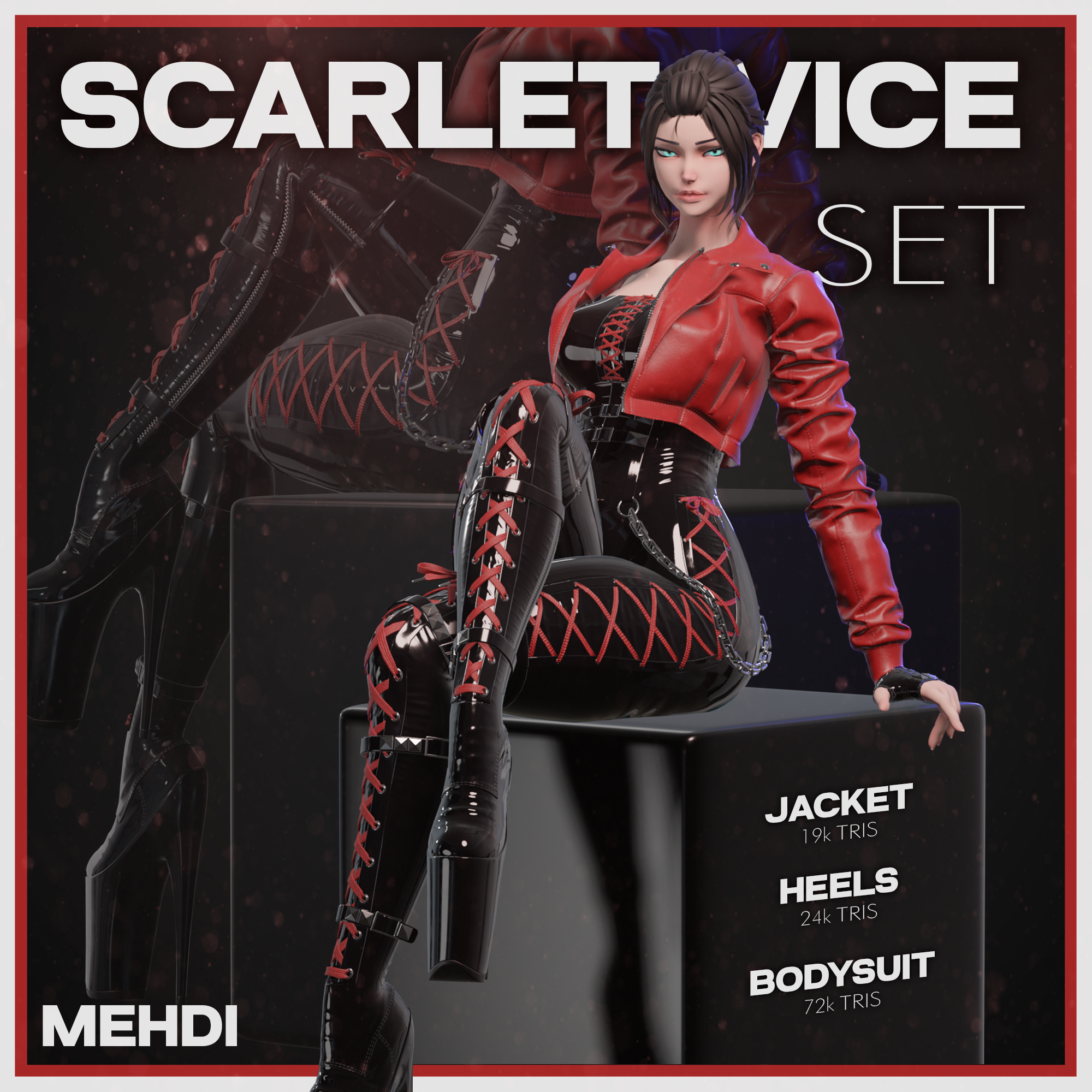 Scarlet Vice Set [VR BASE E-GIRL]
