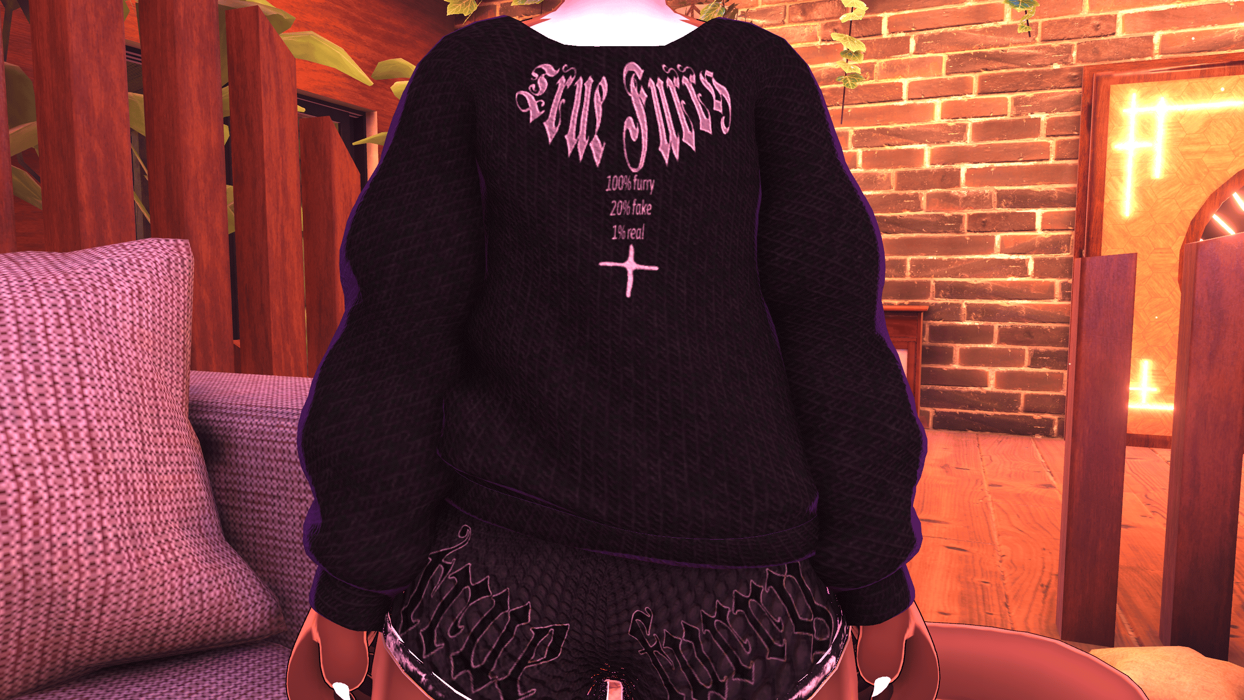 true furry shorts texture