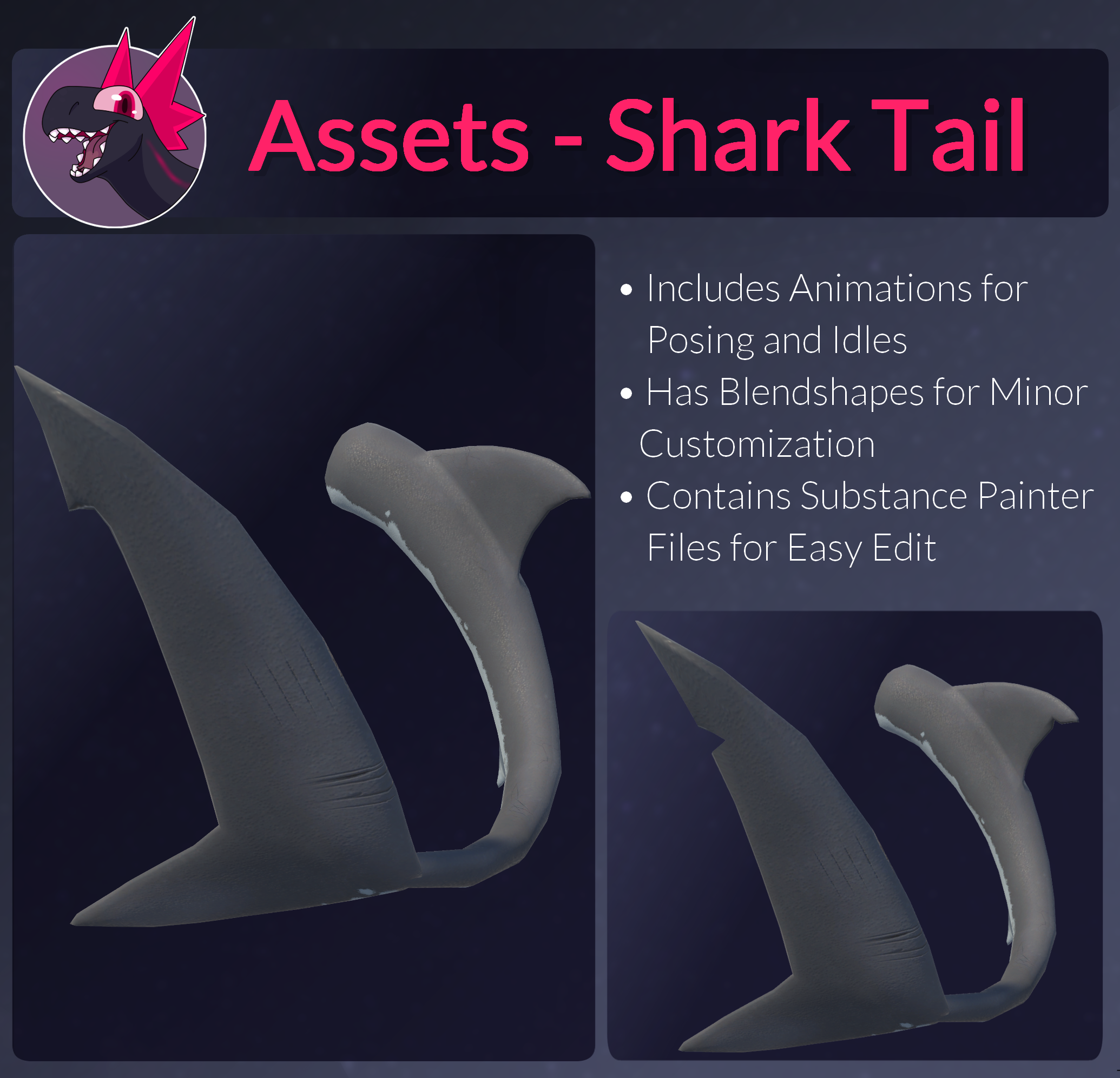 Kuda's Assets - Shark Tail