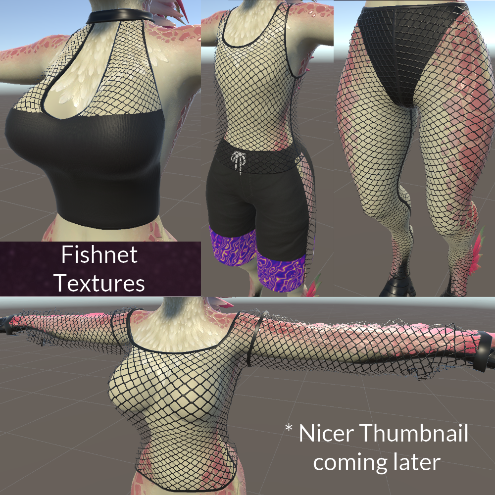 Kuda's Clothes - Various Fishnet Textures