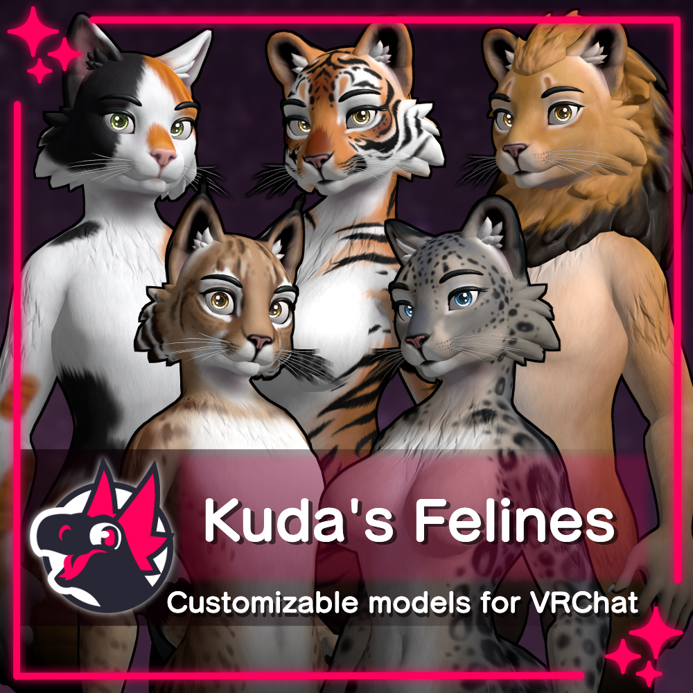 Kuda's Felines 2.0 - Model and Avatar Pack