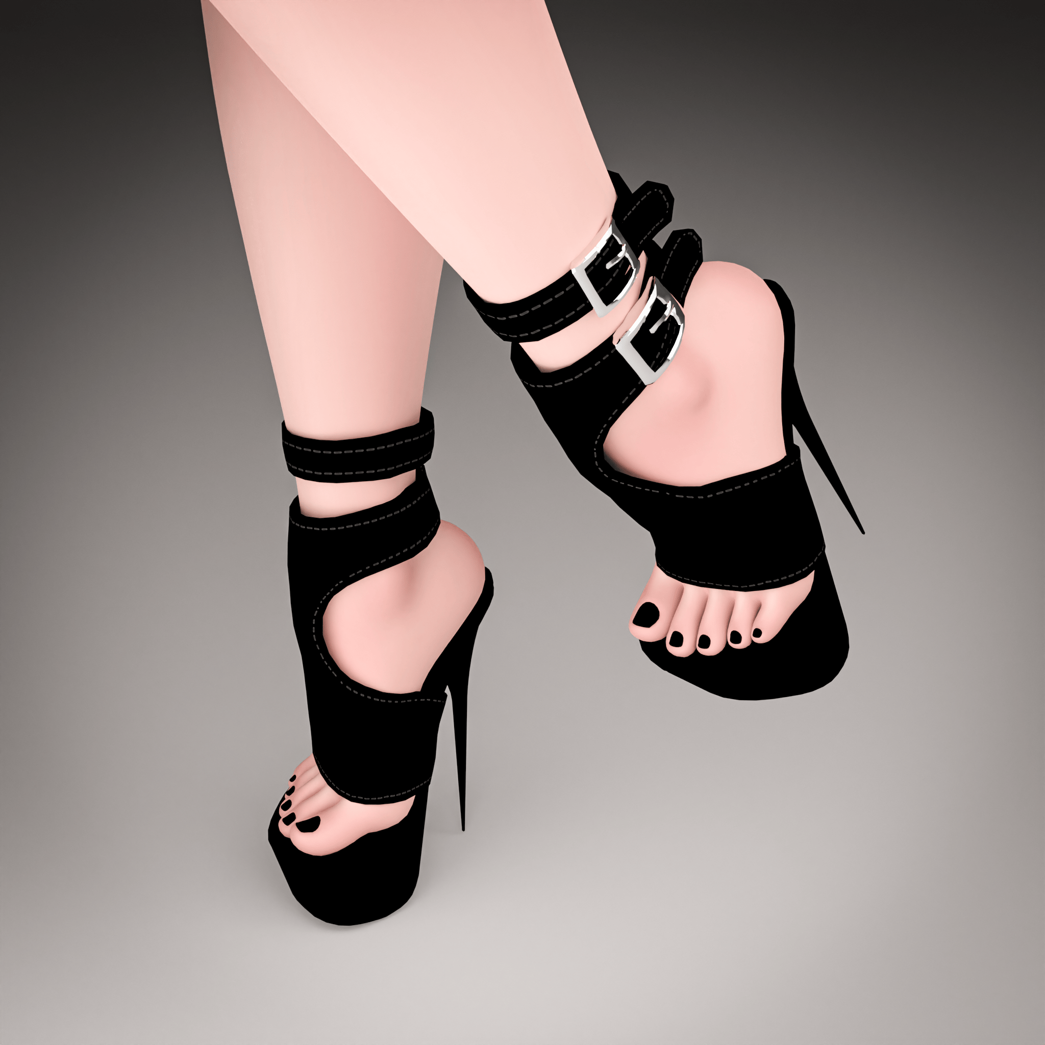 Strappy Tall Boots Venus Base Extreme High Heels
