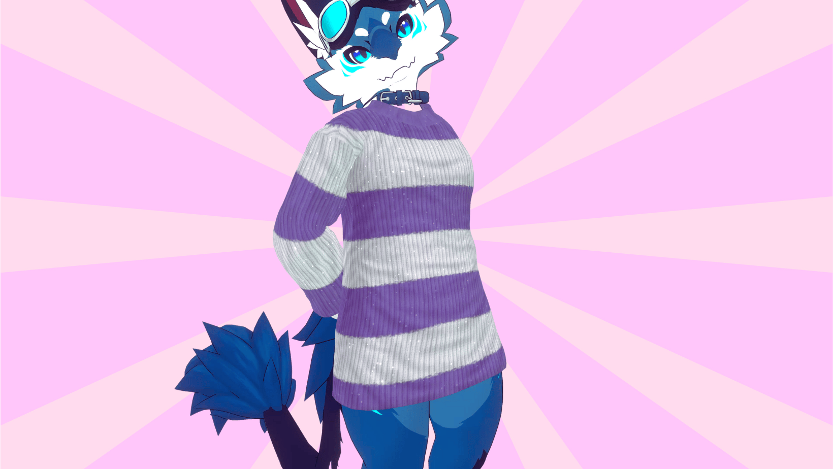 Striped Oversized Sweater for Novabeast