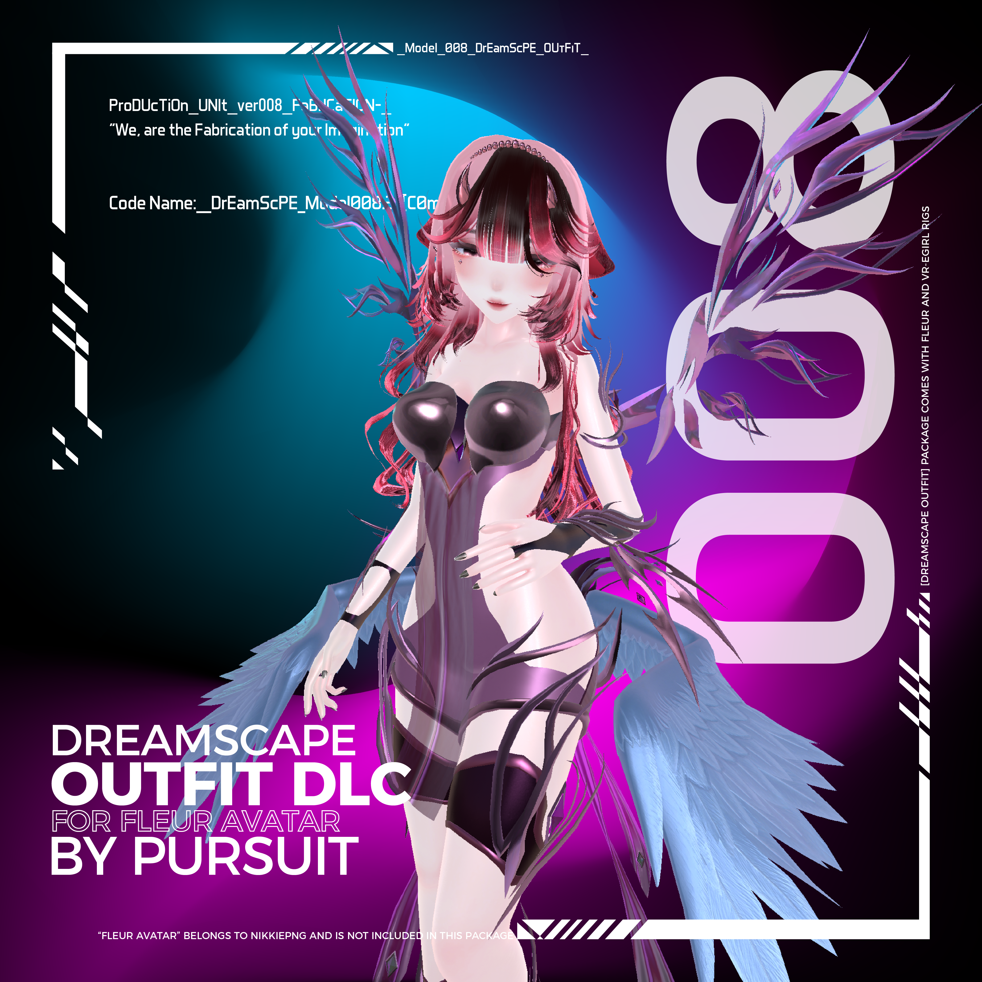 Dreamscape Outfit DLC for FLEUR Base and VR E-Girl (Jinxxy- Ver)