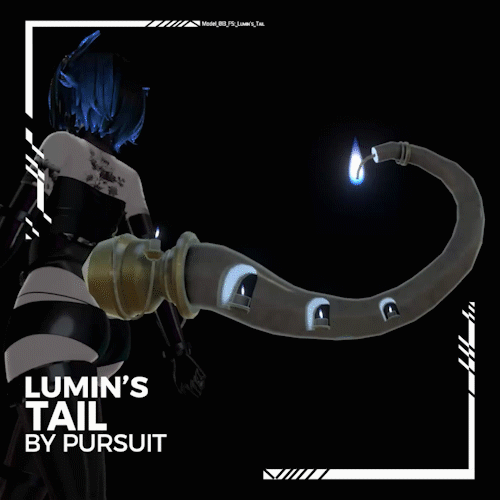 [Festive Series]: Lumin's Tail + Azure Flame (Fire vfx) (Jinxxy-Ver)