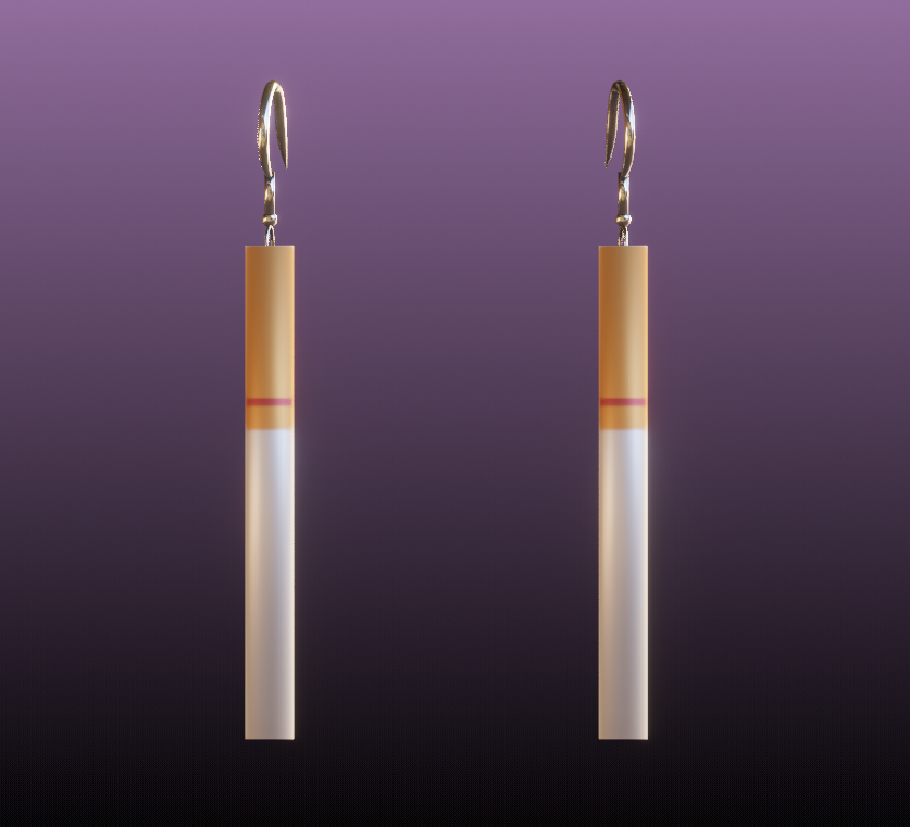 Cigarette Earrings | FREE
