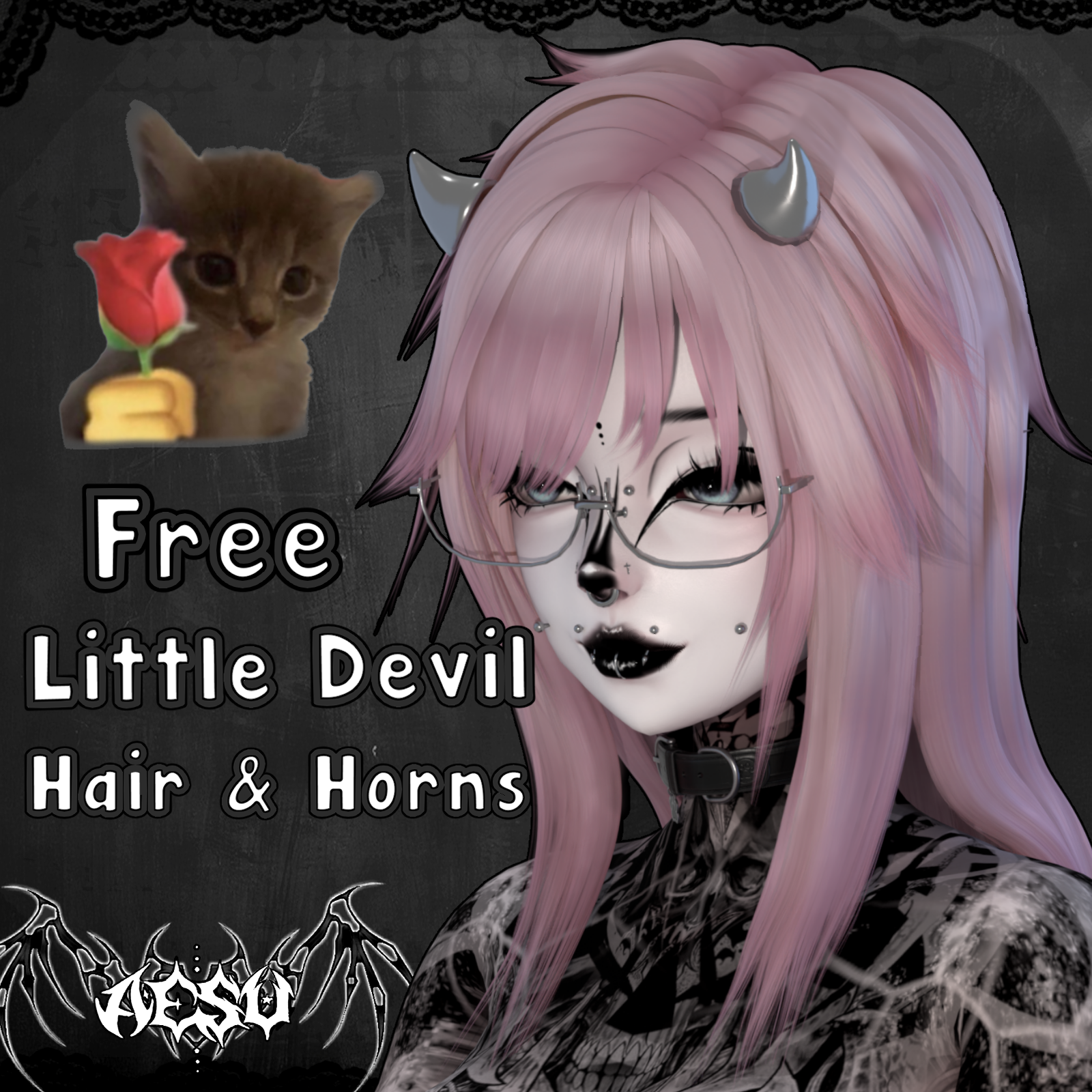 Free! Little Devil - Hair & Horns