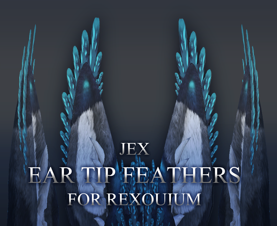 Jex Ear Tip Feathers For Rexouium