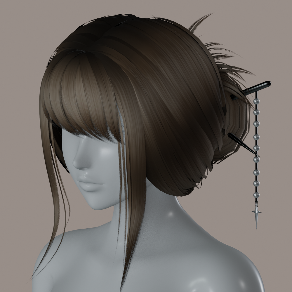 Hair - Bun w/ Chopsticks