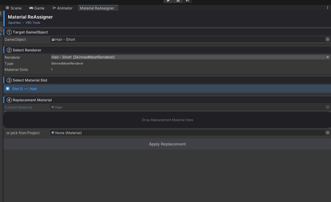 Material ReAssigner