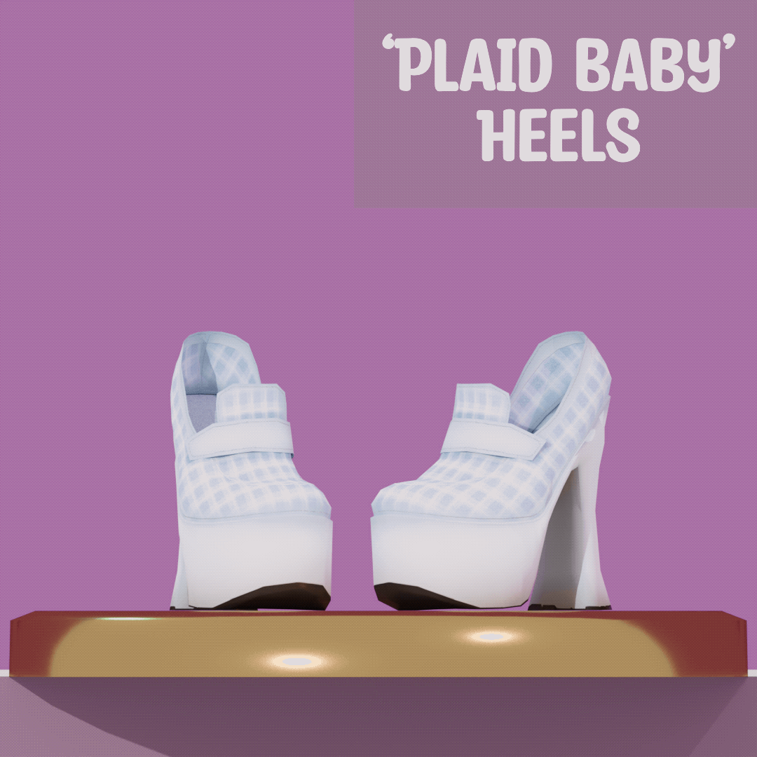 'Plaid Baby' Heels
