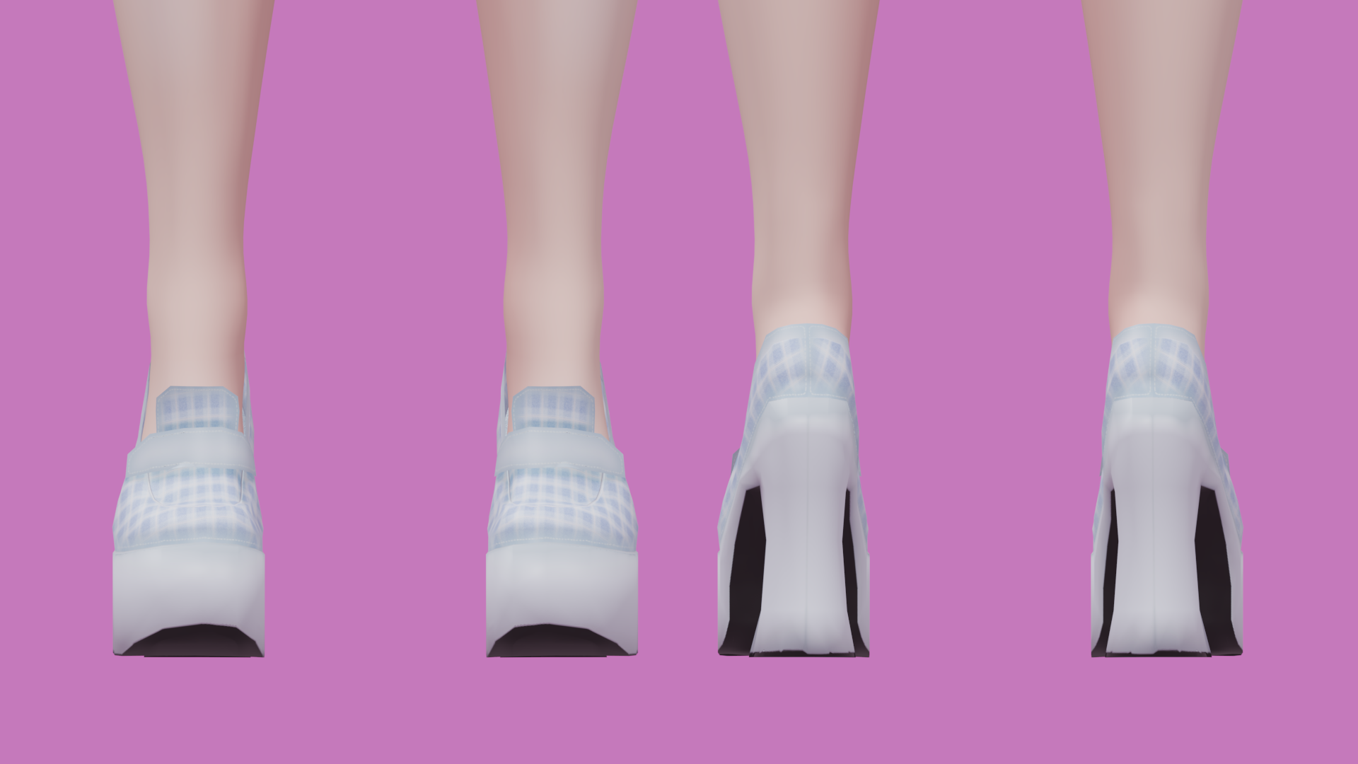 'Plaid Baby' Heels