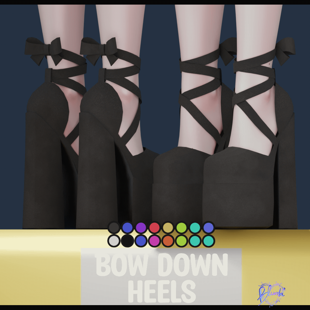 Bow Down Heels  |  VrBase & SlimFit