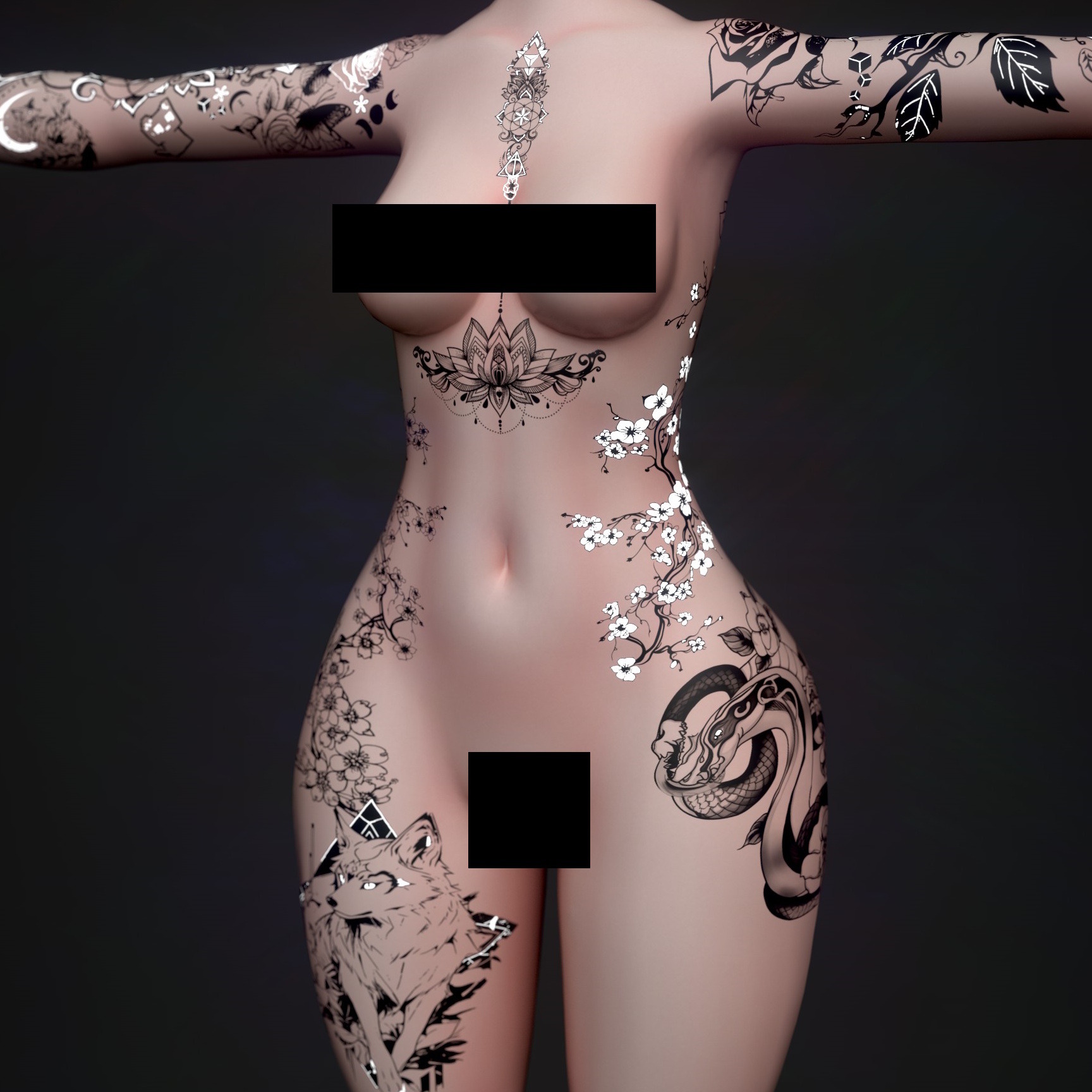 Jen Tattoo Texture (Zinpia RP Base)