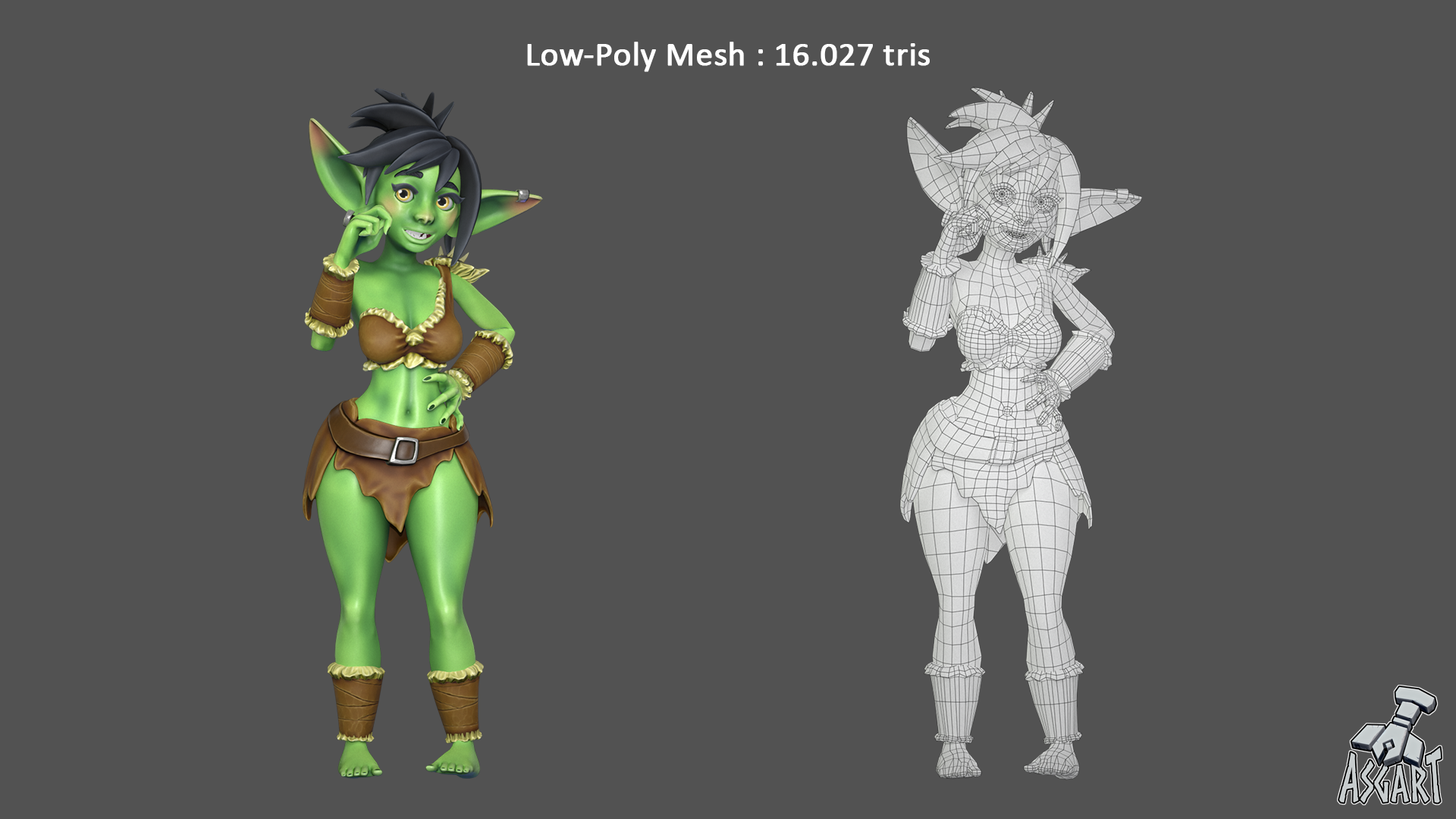 Goblin Girl | 3D Character | VRChat-Ready Avatar
