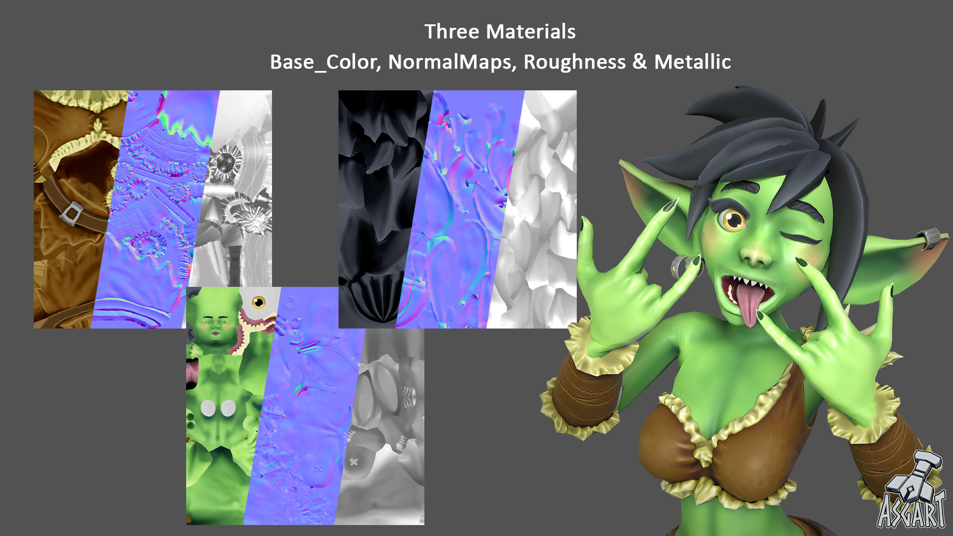 Goblin Girl | 3D Character | VRChat-Ready Avatar