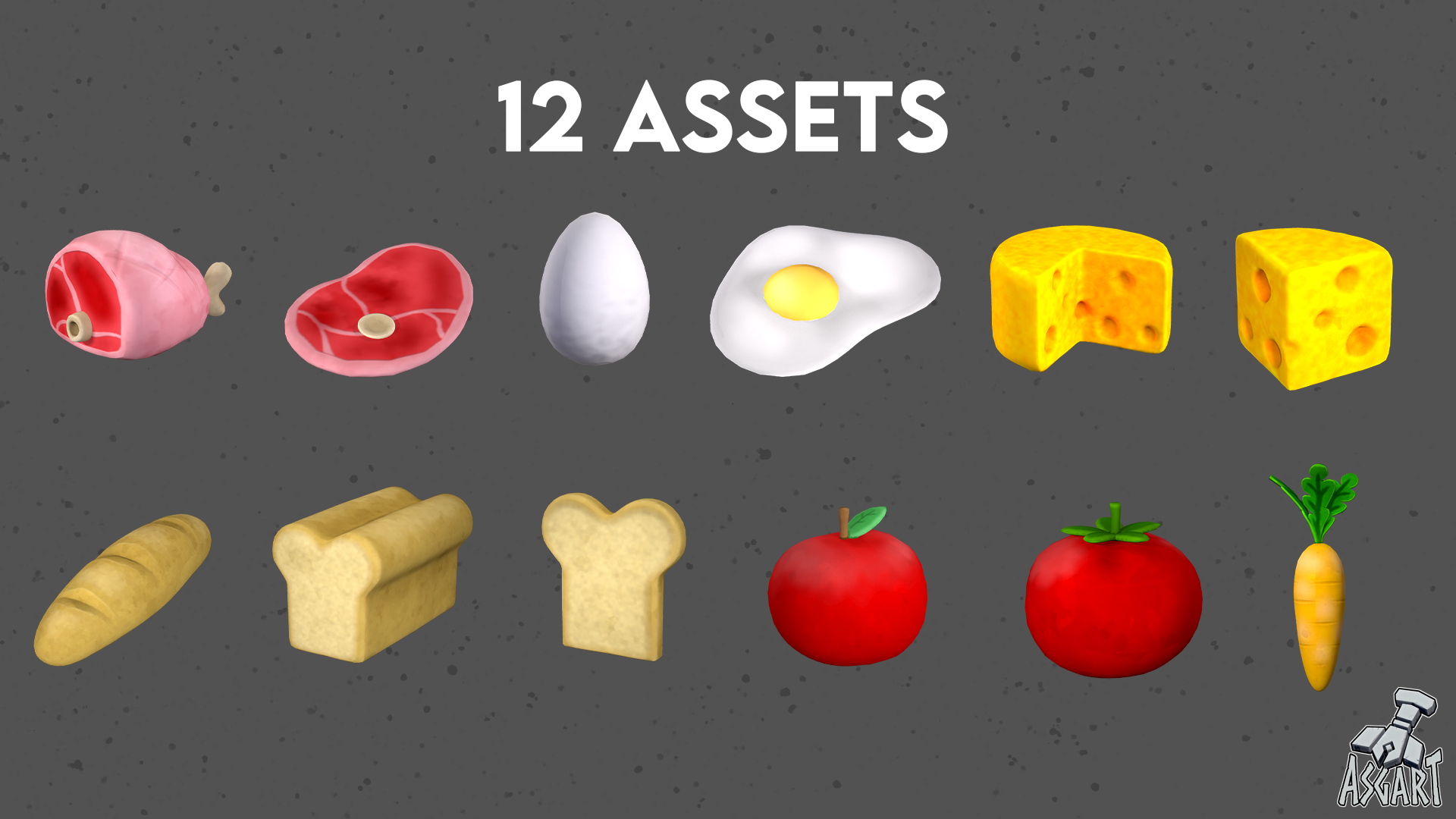 Stylized Food | 3D Asset Pack