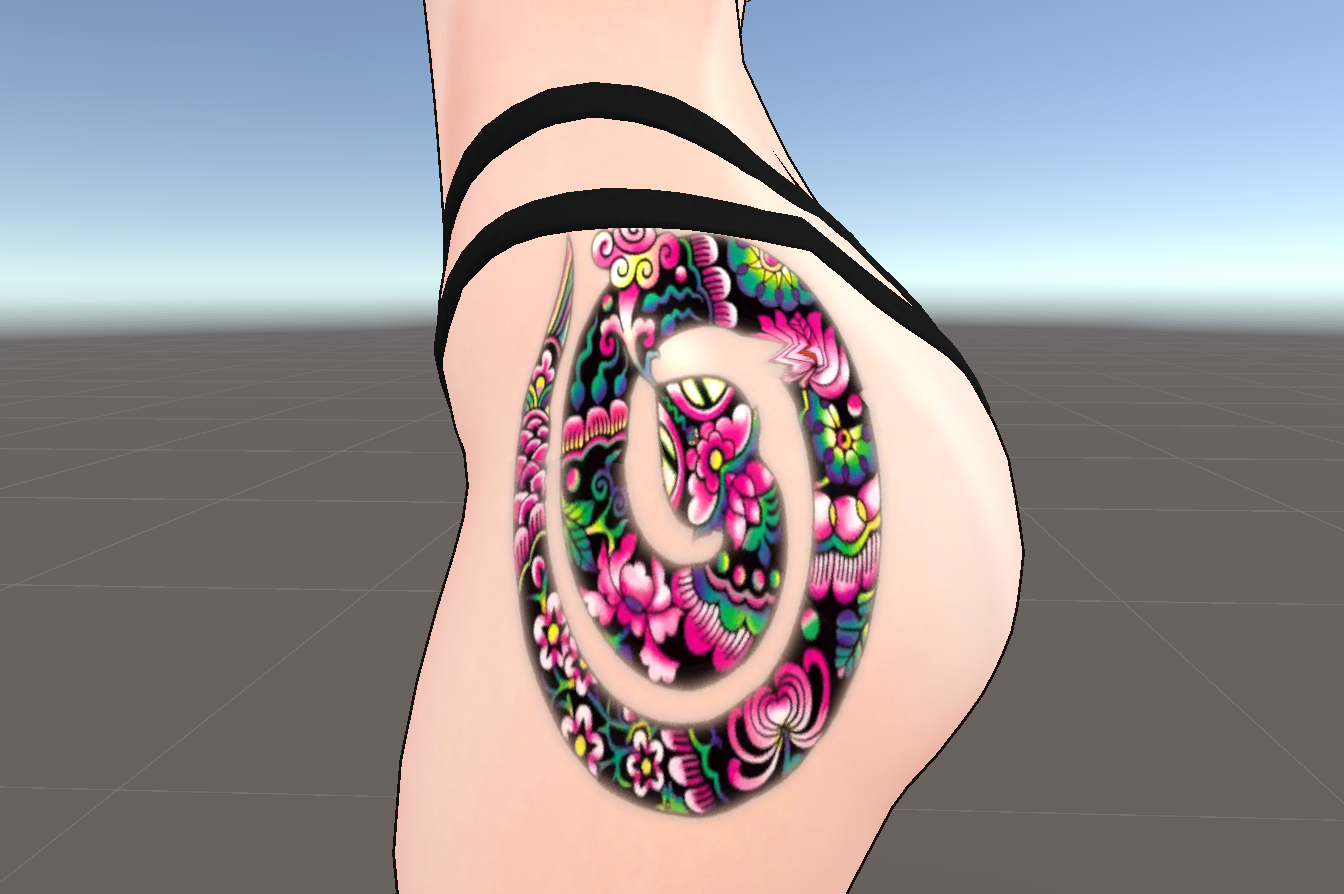 Snake hip tattoo for GodMagician