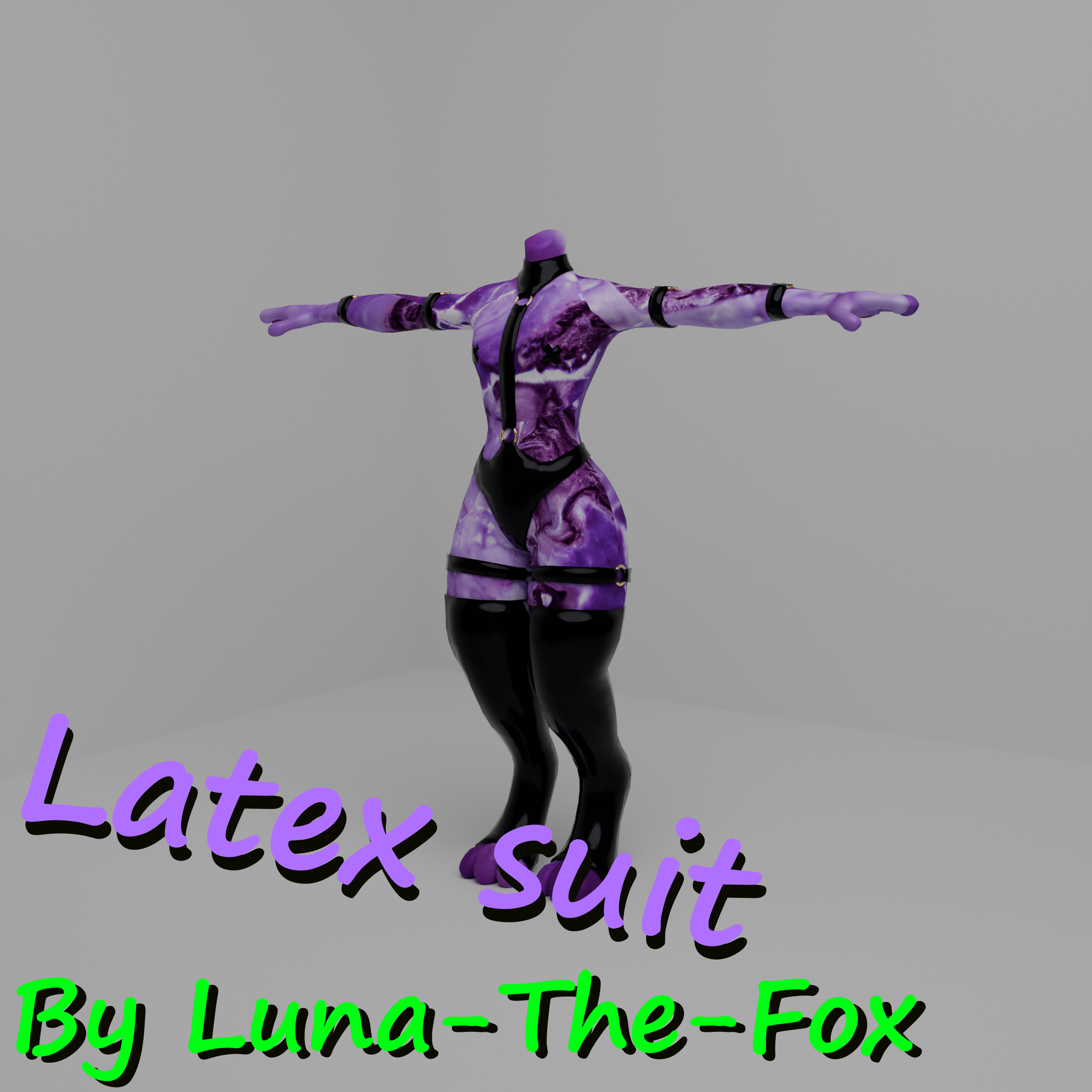 Latex Suit for Novabeast By Luna-The-Fox