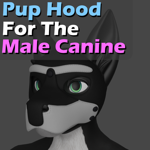 Pup Hood for Male Canine V2