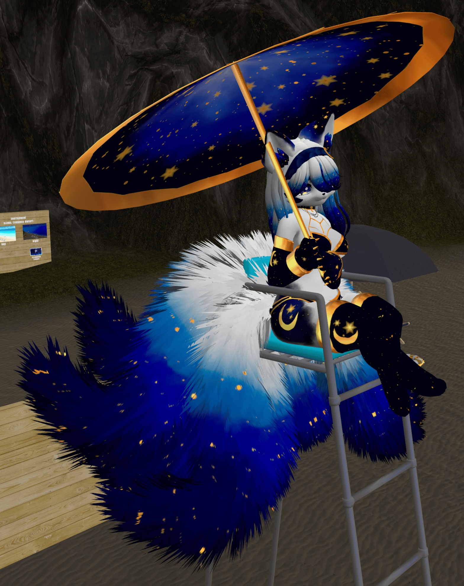 (FACETRACKING) Tsukiko the Kitsune VRChat Deira Furry Avatar (Valentines Additional)