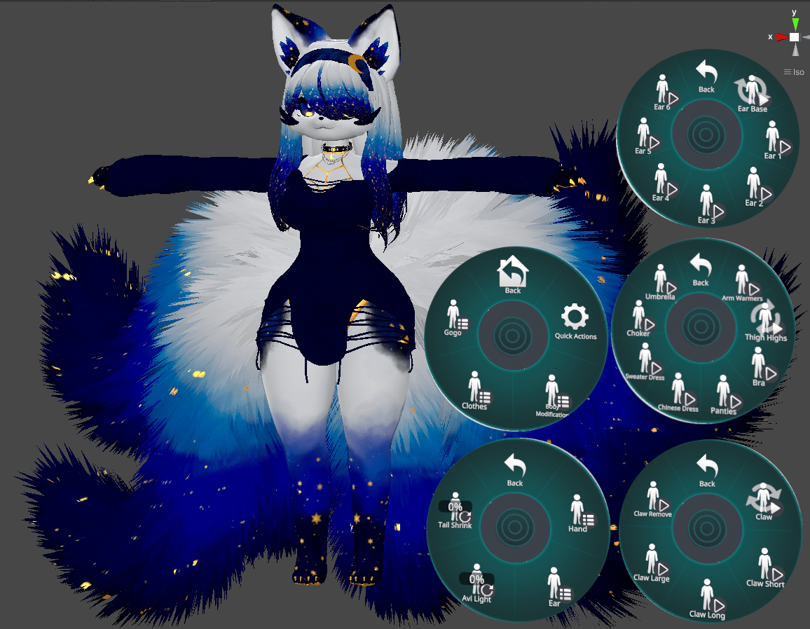 (FACETRACKING) Tsukiko the Kitsune VRChat Deira Furry Avatar (Valentines Additional)