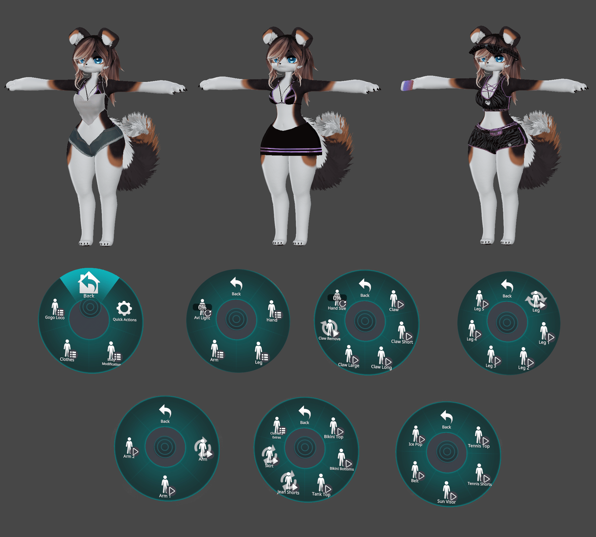 (FACETRACKING) Celeste Deira VRChat Furry Avatar