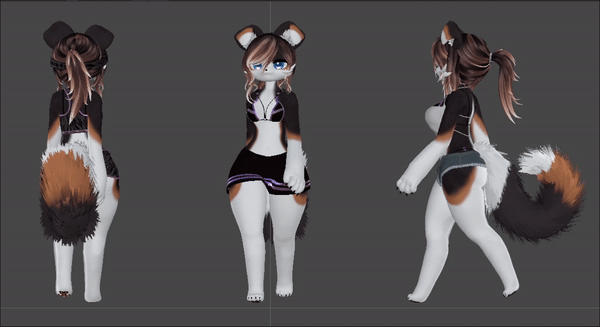 (FACETRACKING) Celeste Deira VRChat Furry Avatar