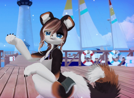 (FACETRACKING) Celeste Deira VRChat Furry Avatar