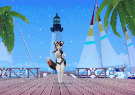 (FACETRACKING) Celeste Deira VRChat Furry Avatar