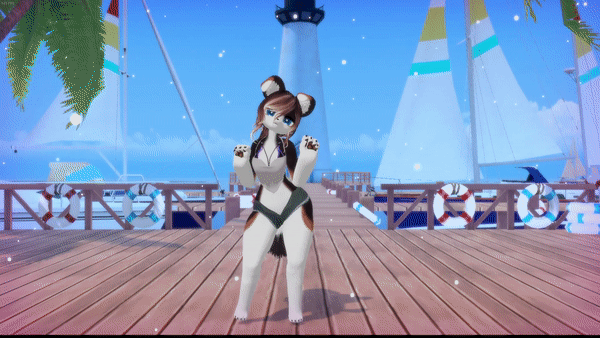 (FACETRACKING) Celeste Deira VRChat Furry Avatar