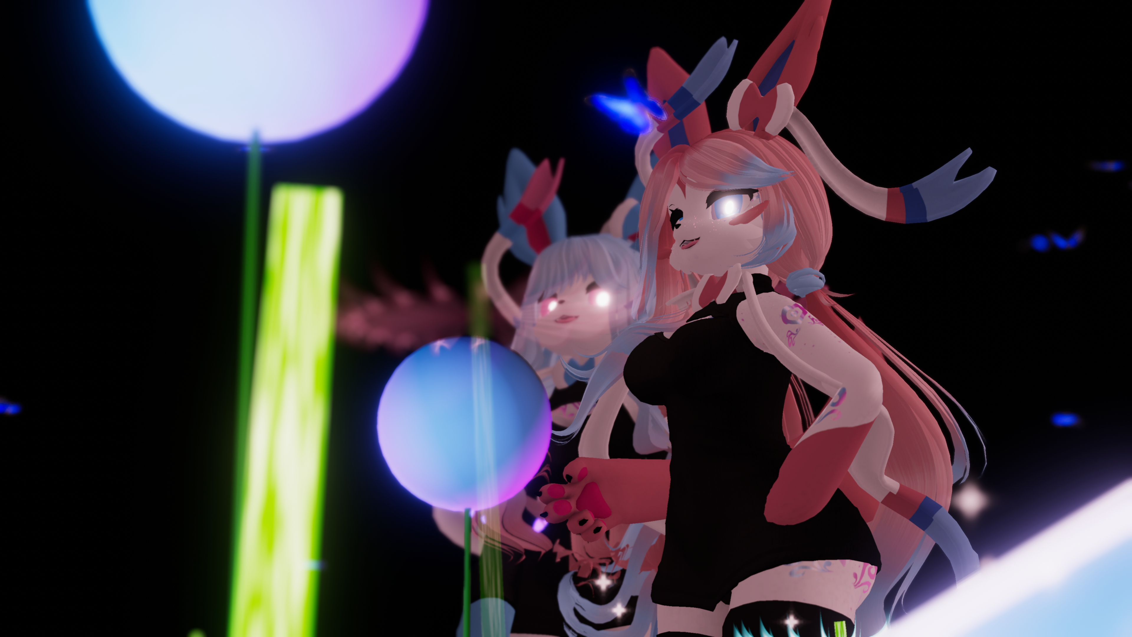 (FACETRACKING) Sylvia the Fairy Canine Deira VRChat Furry Avatar