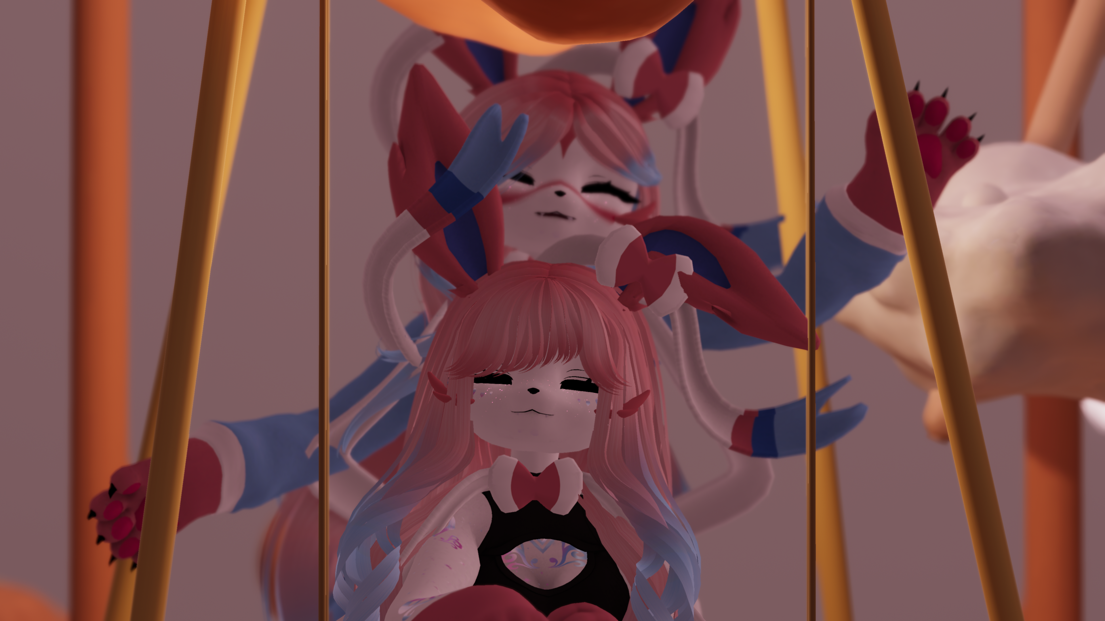 (FACETRACKING) Sylvia the Fairy Canine Deira VRChat Furry Avatar