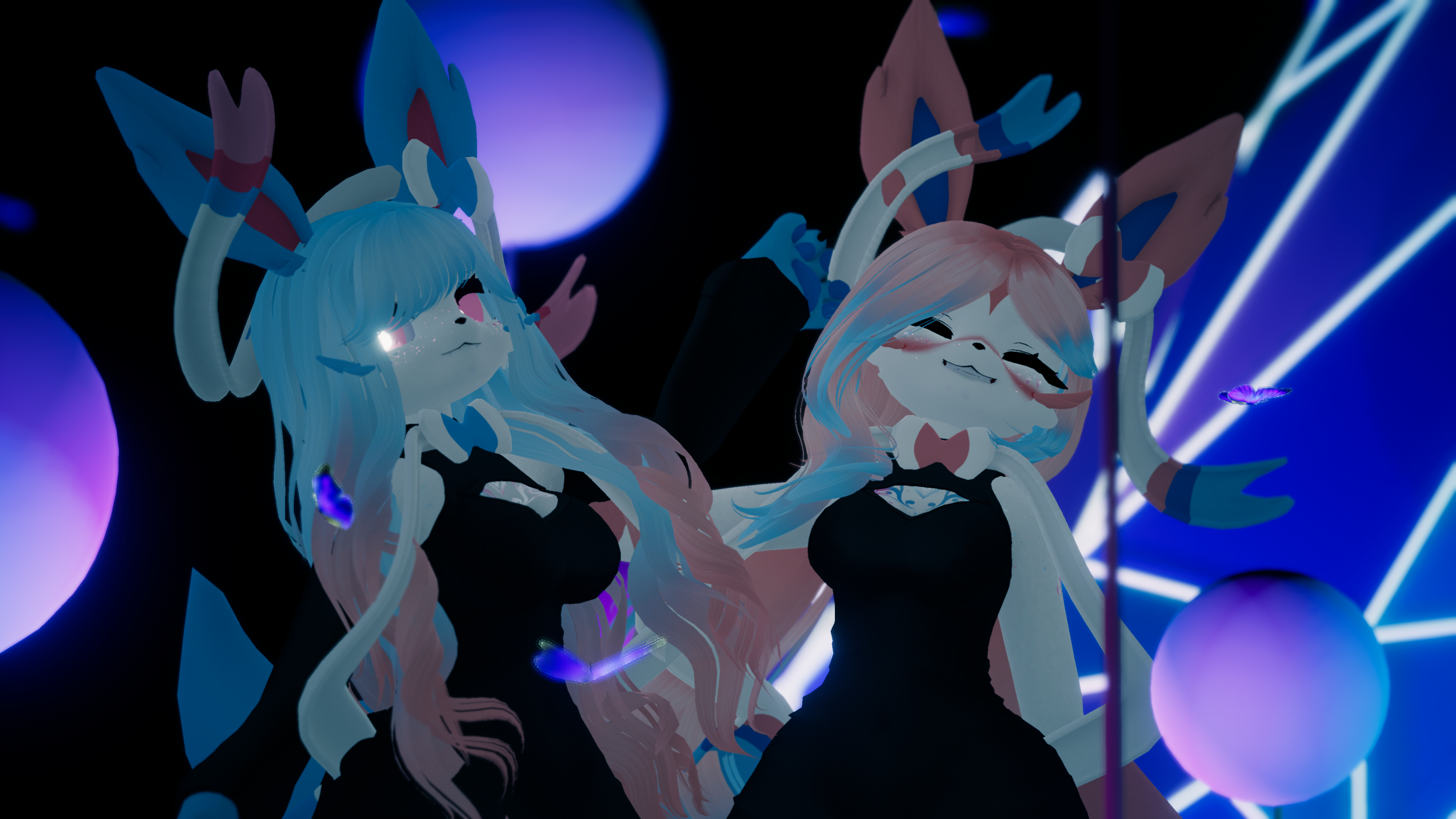 (FACETRACKING) Sylvia the Fairy Canine Deira VRChat Furry Avatar
