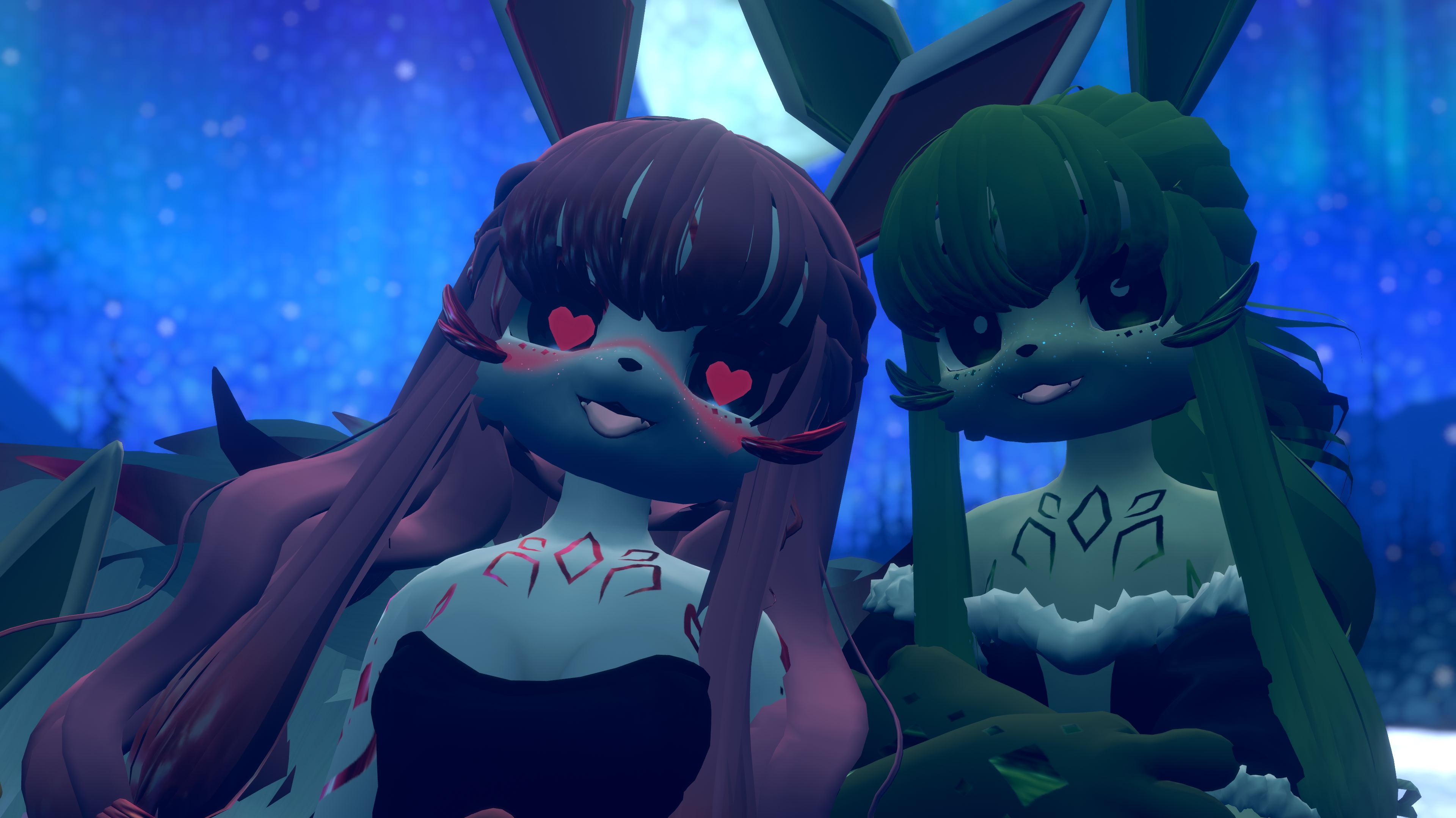 (Facetracking) Glacia the Icy Canine Deira VRChat Avatar (Quest Compatible)