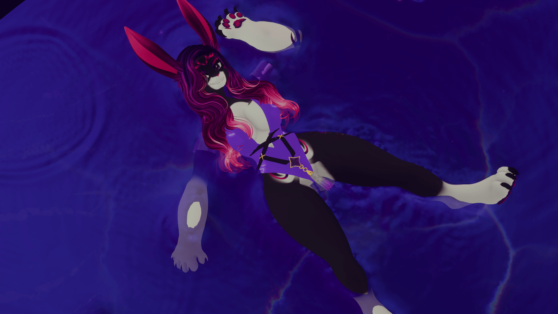 Xenia Witch Bunny VRChat Avatar FACETRACKING