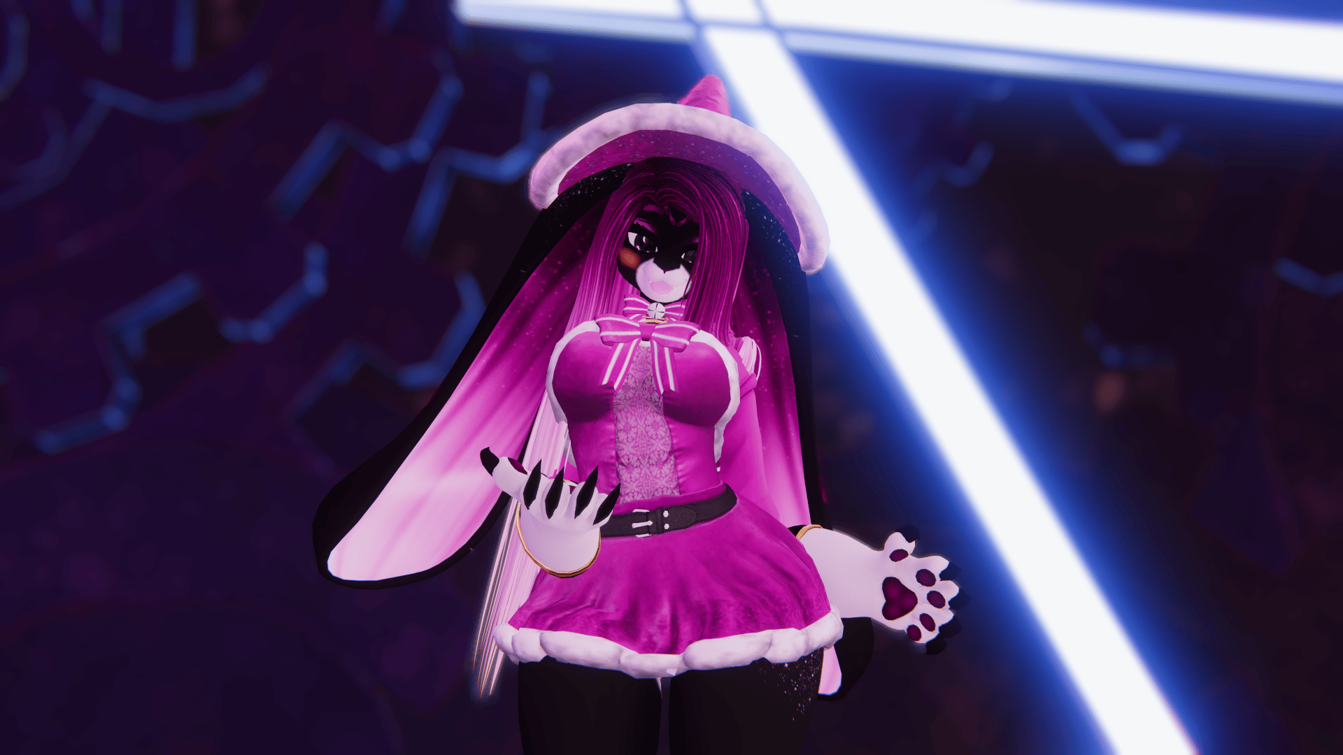 Xenia Witch Bunny VRChat Avatar FACETRACKING